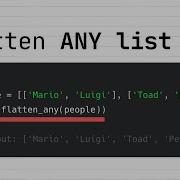 3 Ways To Flatten Any List In Python