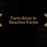 Angular Reactive Forms Learn How To Use The FormArray