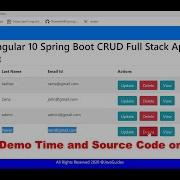 Angular Spring Boot CRUD Full Stack App 25 It S Demo Time And Source Code On GitHub