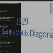 LeetCode 1329 Sort The Matrix Diagonally