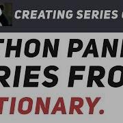 Creating Series From Dictionary In Pandas Python