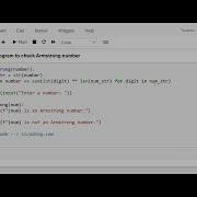 Day 12 Python Program To Check Armstrong Number