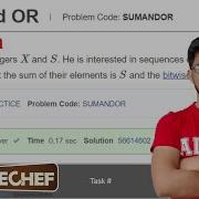 Sum And OR Codechef January Long 2022 II Division 3 Rated