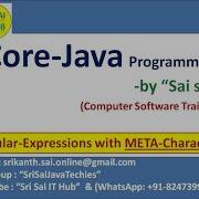 Java Regular Expressions With Meta Characters Java Regex Java Matcher Pattern Class 387