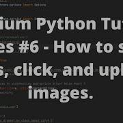 Selenium Python Tutorial Series 6 How To Send Keys Click And Upload Images