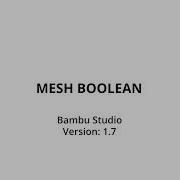 Mesh Boolean Bambu Lab Studio V1 7