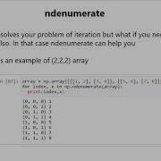 Numpy Array Iterate Tutorial