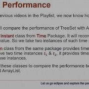 Java Collections TreeSet Vs ArrayList Performance Study Java Tutorial Part 1 028