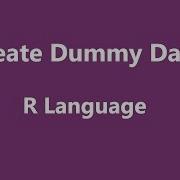 R Programming Create Dummy Data