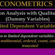 Econometrics II Limited Dependent Variable Models Part 4 In Amharic And English
