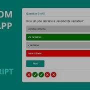 5 Random Quiz Application Using By Html Css Javascript
