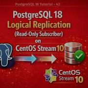 Логическая репликация PostgreSQL 18 подписчик только для чтения на CentOS Stream 10 Пошаговое