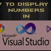 How To Display The Line Numbers In Visual Studio