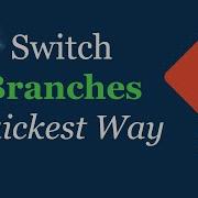 Switch Between Two Git Branches Quickest Way