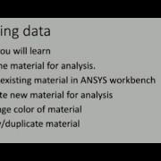 Ansys Engineering Data Introduction Material Library In Ansys Workbench