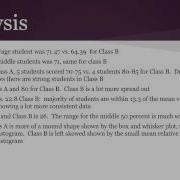 One Variable Analysis