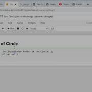 Area Of Circle In Python Using Jupyter Notebook