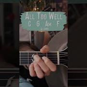 All Too Well Taylor Swift Guitar Lesson All Too Well Guitar Tutorial Shorts