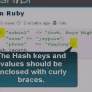 Hashes In Ruby