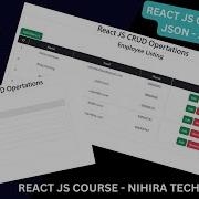 React JS CRUD Operations Using JSON Server REST API React JS Full Course