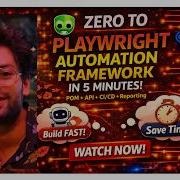 Zero To Playwright Automation Framework In 5 Minutes AI POM API CI CD QA SDET