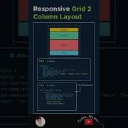 CSS Grid Responsive Layout With 2 Column Layout Flex Html Css Video Youtube Viral Shorts