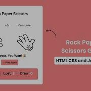 Build A Rock Paper Scissors Game In HTML CSS JavaScript Code With Harsh