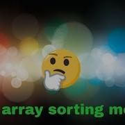 How To Sort An Array Using Single Loop