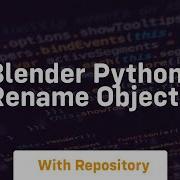 Blender Python Rename Object