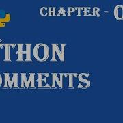 Python Comments Python Tutorial W3Schools Ch 04 English