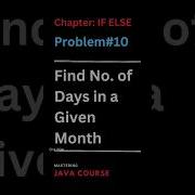 Find No Of Days In A Month Using Switch Case In Java