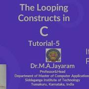 Loop Control Tutorial 5 Dr M A Jayaram