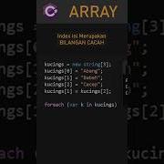 C Semenit Array Bahasa Indonesia