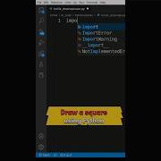 Draw A Square Using Python Shorts Malayalamshorts