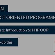 Introduction To PHP OOP PHP OOP Lecture 1 How To Do This