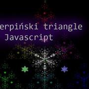 Sierpiński Triangle Fractals In Javascript