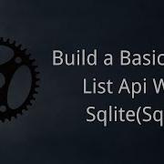 Actix Web Build A ToDo List Api With Sqlite Database SQLx Rust Tutorial CRUD Restful Api