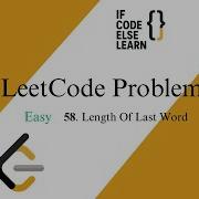 LeetCode 58 Length Of Last Word Easy String Problem Explained