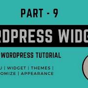 WordPress Appearance Themes Widgets Menu Customize Panel Tutorial