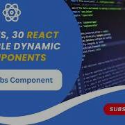 Create A Fully Dynamic Reusable Tabs Component In React Step By Step Guide With Demo