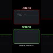 Junior Vs Senior Python Developer Python Coding Programming Shorts