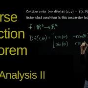 Inverse Function Theorem With Examples Real Analysis II