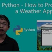 Python How To Program A Weather App