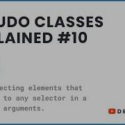 Pseudo Classes Explained 10 Is