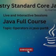 Operators In Java Part6 Java Tutorial Java 2024 Full Stack Java Java Online Training