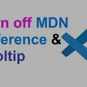 How To Turn Off Tooltip And MDN Reference On Mouse Hover In Visual Studio Code