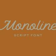 Monoline Script Font Font Free Download