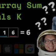 Subarray Sum Equals K Leet Code Question Explained Hash Map DP Solution