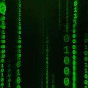 Matrix Binary Code Number Digit Streams Falling Rain Particles 4K VJ Loop Motion Background