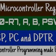8051 Micro Controller Registers DPTR Program Counter